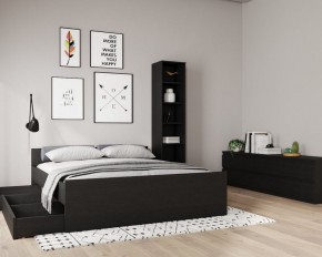 Кровать ОРИОН двухспальная с ортопедическим основанием 160х200, цвет Дуб Венге в Нижневартовске - niznevartovsk.ok-mebel.com | фото 3