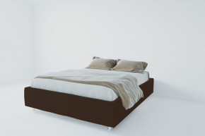 Кровать Подиум с ортопедическим основанием 1200 (экокожа коричневая) в Нижневартовске - niznevartovsk.ok-mebel.com | фото