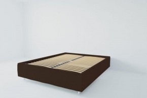 Кровать Подиум с ортопедическим основанием 800 (экокожа коричневая) в Нижневартовске - niznevartovsk.ok-mebel.com | фото 2