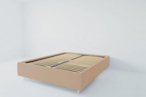 Кровать Подиум с ортопедическим основанием 800 (велюр светло-серый) в Нижневартовске - niznevartovsk.ok-mebel.com | фото 2