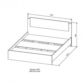 СОФИ СКР1600.1 Кровать 1600 в Нижневартовске - niznevartovsk.ok-mebel.com | фото 2