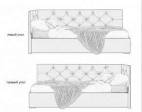 Кровать угловая Хлоя интерьерная +основание (80х200) в Нижневартовске - niznevartovsk.ok-mebel.com | фото 2