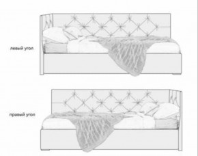 Кровать угловая Лилу интерьерная +основание/ПМ/бельевое дно (120х200) в Нижневартовске - niznevartovsk.ok-mebel.com | фото 5