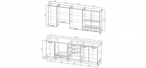 Кухонный гарнитур Антик 2400 h950 (Стол. 38мм) в Нижневартовске - niznevartovsk.ok-mebel.com | фото 2