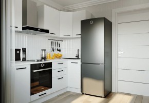 Кухонный гарнитур Белый Глянец 2200*1000 (Стол. 26мм) в Нижневартовске - niznevartovsk.ok-mebel.com | фото