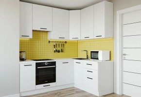 Кухонный гарнитур Белый Глянец 2200*1600 h950 (Стол. 38мм) в Нижневартовске - niznevartovsk.ok-mebel.com | фото