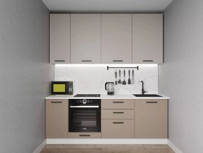 Кухонный гарнитур Каппучино 2200 h950 (Стол. 38мм) в Нижневартовске - niznevartovsk.ok-mebel.com | фото
