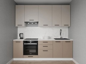 Кухонный гарнитур Каппучино 2400 h950 (Стол. 26мм) в Нижневартовске - niznevartovsk.ok-mebel.com | фото