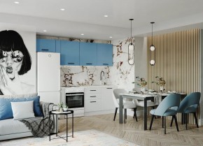 Кухонный гарнитур Капри 2550 (Стол. 38мм) в Нижневартовске - niznevartovsk.ok-mebel.com | фото