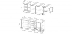 Кухонный гарнитур Меренга 2550 (Стол. 38мм) в Нижневартовске - niznevartovsk.ok-mebel.com | фото 2