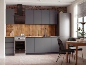 Кухня "МОРИ" 2.0 м (графит/дуб вотан) в Нижневартовске - niznevartovsk.ok-mebel.com | фото 4