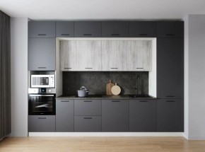 Кухонный гарнитур Санторини 3400 (Стол. 38мм) в Нижневартовске - niznevartovsk.ok-mebel.com | фото