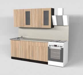 Кухня Симона Демо 1700 (Венга/Дуб Сонома) в Нижневартовске - niznevartovsk.ok-mebel.com | фото