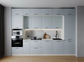 Кухонный гарнитур Смоки 3400 (Стол. 26мм) в Нижневартовске - niznevartovsk.ok-mebel.com | фото