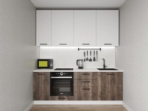 Кухонный гарнитур Старое Дерево 2200 h950 (Стол. 26мм) в Нижневартовске - niznevartovsk.ok-mebel.com | фото