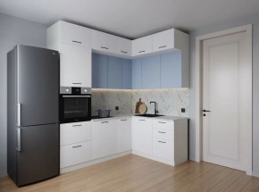 Кухонный гарнитур угловой Капри 2200*1700 (Стол. 38мм) в Нижневартовске - niznevartovsk.ok-mebel.com | фото