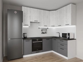 Кухонный гарнитур угловой Санторини 2200*1600 h950 (Стол. 38мм) в Нижневартовске - niznevartovsk.ok-mebel.com | фото