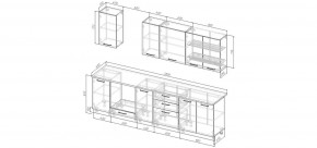 Кухонный гарнитур Умбра 2800 (Стол. 38мм) в Нижневартовске - niznevartovsk.ok-mebel.com | фото 2