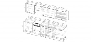 Кухонный гарнитур Умбра 3000 (Стол. 38мм) в Нижневартовске - niznevartovsk.ok-mebel.com | фото 2