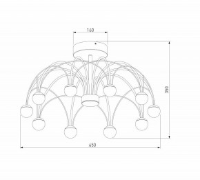 Люстра на штанге Eurosvet Ragno 90035/10 LED черный в Нижневартовске - niznevartovsk.ok-mebel.com | фото 4