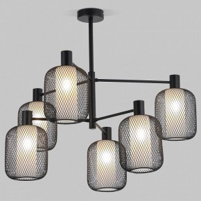 Люстра на штанге Eurosvet Voile 30191/6 черный в Нижневартовске - niznevartovsk.ok-mebel.com | фото