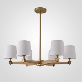 Люстра на штанге Imperiumloft Jorgenson White/Light wood STAVRA01 в Нижневартовске - niznevartovsk.ok-mebel.com | фото