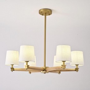 Люстра на штанге Imperiumloft Jorgenson White/Light wood STAVRA01 в Нижневартовске - niznevartovsk.ok-mebel.com | фото 2