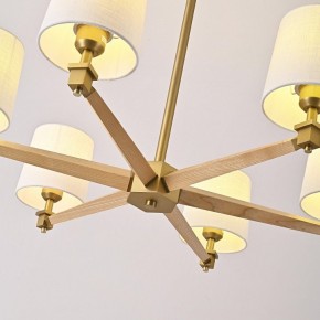 Люстра на штанге Imperiumloft Jorgenson White/Light wood STAVRA01 в Нижневартовске - niznevartovsk.ok-mebel.com | фото 7