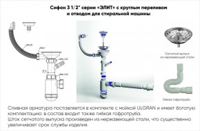 Мойка кухонная ULGRAN U-101 (500) в Нижневартовске - niznevartovsk.ok-mebel.com | фото 14
