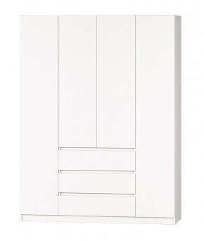 МС "Хилтон" Шкаф №1 1600 (Белый текстурный) в Нижневартовске - niznevartovsk.ok-mebel.com | фото 2