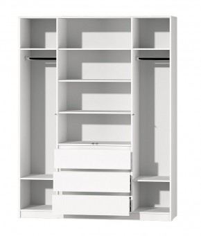 МС "Хилтон" Шкаф №1 1600 (Белый текстурный) в Нижневартовске - niznevartovsk.ok-mebel.com | фото 3