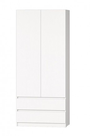 МС "Хилтон" Шкаф №3 900 (Белый текстурный) в Нижневартовске - niznevartovsk.ok-mebel.com | фото 2