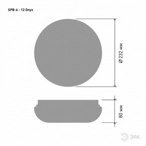 Накладной светильник Эра Классик SPB-6 - 12 Onyx в Нижневартовске - niznevartovsk.ok-mebel.com | фото 3