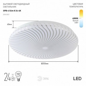 Накладной светильник Эра Slim SPB-6 Slim 8 24-4K в Нижневартовске - niznevartovsk.ok-mebel.com | фото 2