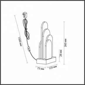 Настольная лампа декоративная Odeon Light Foros 5437/12TL в Нижневартовске - niznevartovsk.ok-mebel.com | фото 5