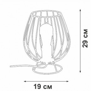Настольная лампа декоративная Vitaluce V4296 V4296-0/1L в Нижневартовске - niznevartovsk.ok-mebel.com | фото 3