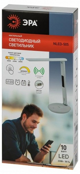 Настольная лампа офисная Эра  NLED-505-10W-W в Нижневартовске - niznevartovsk.ok-mebel.com | фото 5
