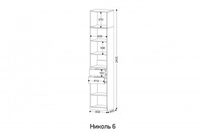 НИКОЛЬ 6 Пенал в Нижневартовске - niznevartovsk.ok-mebel.com | фото 2