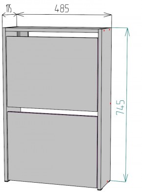 Обувница W120 в Нижневартовске - niznevartovsk.ok-mebel.com | фото 2