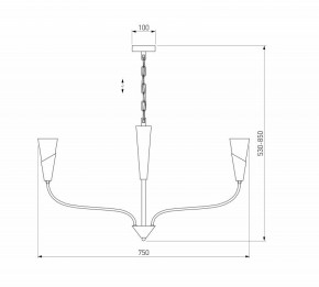 Подвесная люстра Eurosvet Rhyton 60167/6 латунь в Нижневартовске - niznevartovsk.ok-mebel.com | фото 5