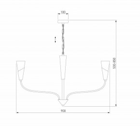 Подвесная люстра Eurosvet Rhyton 60167/8 латунь в Нижневартовске - niznevartovsk.ok-mebel.com | фото 6