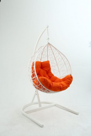 Подвесное кресло Бароло (белый/оранжевый) в Нижневартовске - niznevartovsk.ok-mebel.com | фото