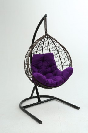 Подвесное кресло Бароло (коричневый/фиолетовый) в Нижневартовске - niznevartovsk.ok-mebel.com | фото