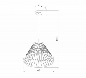 Подвесной светильник Eurosvet Cesta 40017/1 LED коричневый в Нижневартовске - niznevartovsk.ok-mebel.com | фото 5