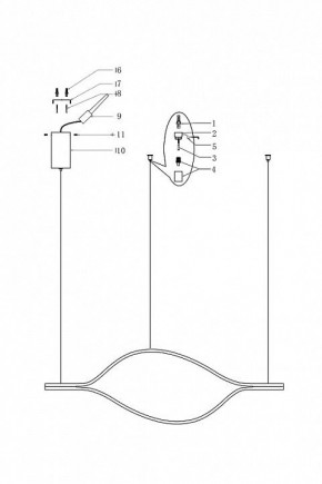 Подвесной светильник Imperiumloft Tape Light TRUDY01 в Нижневартовске - niznevartovsk.ok-mebel.com | фото 4