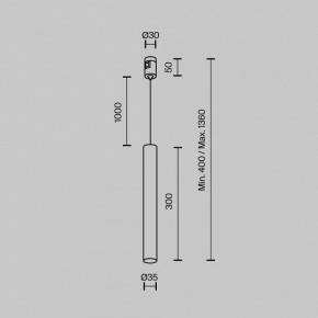 Подвесной светильник Maytoni Focus Led TR155-1-5W3K-B в Нижневартовске - niznevartovsk.ok-mebel.com | фото 5