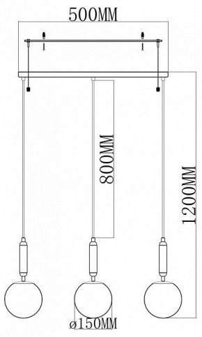 Подвесной светильник Moderli Scrumbel V11565-3P в Нижневартовске - niznevartovsk.ok-mebel.com | фото 3