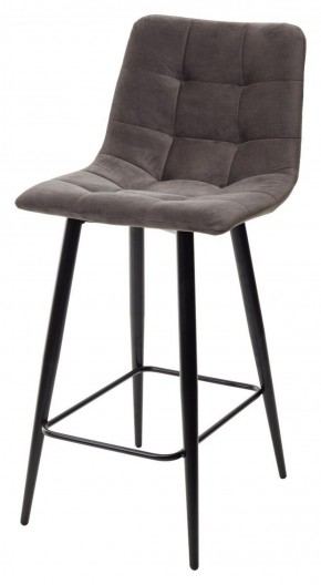 Полубарный стул CHILLI-QB графит #14, велюр / черный каркас (H=66cm) М-City в Нижневартовске - niznevartovsk.ok-mebel.com | фото 1