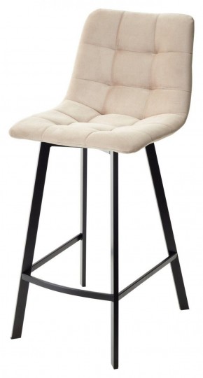 Полубарный стул CHILLI-QB SQUARE бежевый #5, велюр / черный каркас (H=66cm) М-City в Нижневартовске - niznevartovsk.ok-mebel.com | фото