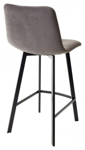 Полубарный стул CHILLI-QB SQUARE графит #14, велюр / черный каркас (H=66cm) М-City в Нижневартовске - niznevartovsk.ok-mebel.com | фото 3
